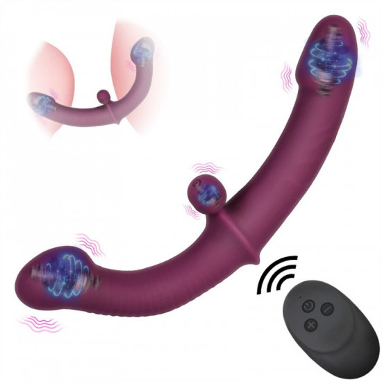 vibration double headed dildo remote control