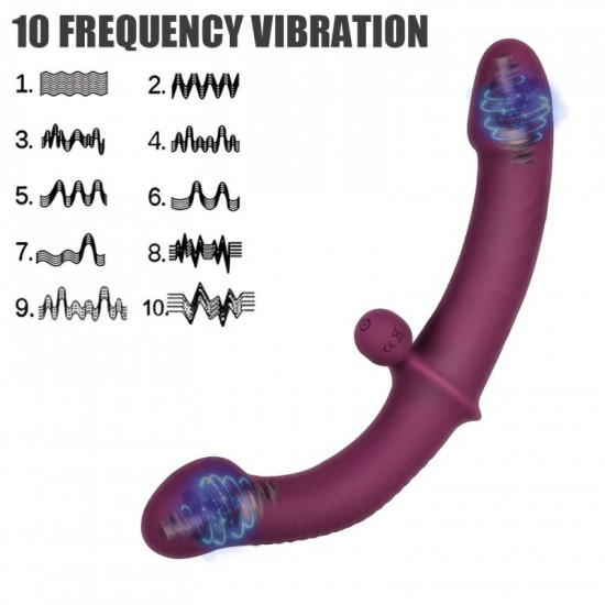 vibration double headed dildo remote control