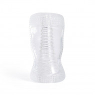 ware - clear textured blow job stroker