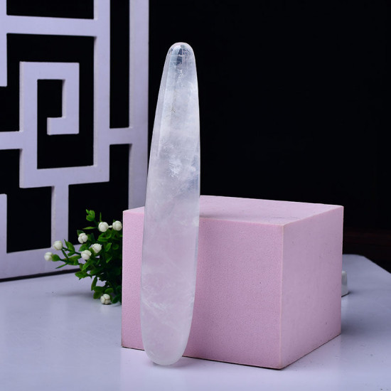 white crystal dildo