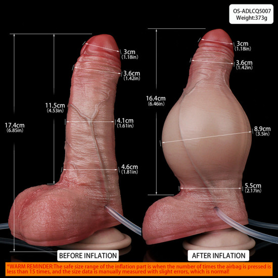 small 6 inch realistic inflatable dildo